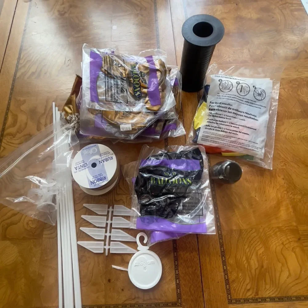 Gold & Black Balloon Making Supplies!